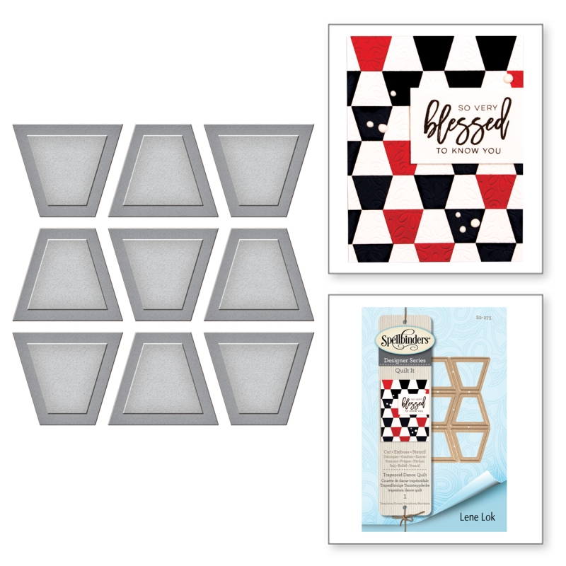Spellbinders Die D-Lites - Trapezoid Dance Quilt