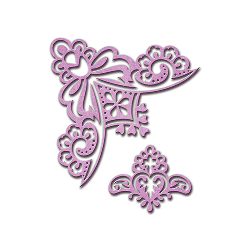 Spellbinders Die D-Lites - Victorian Bow Corner