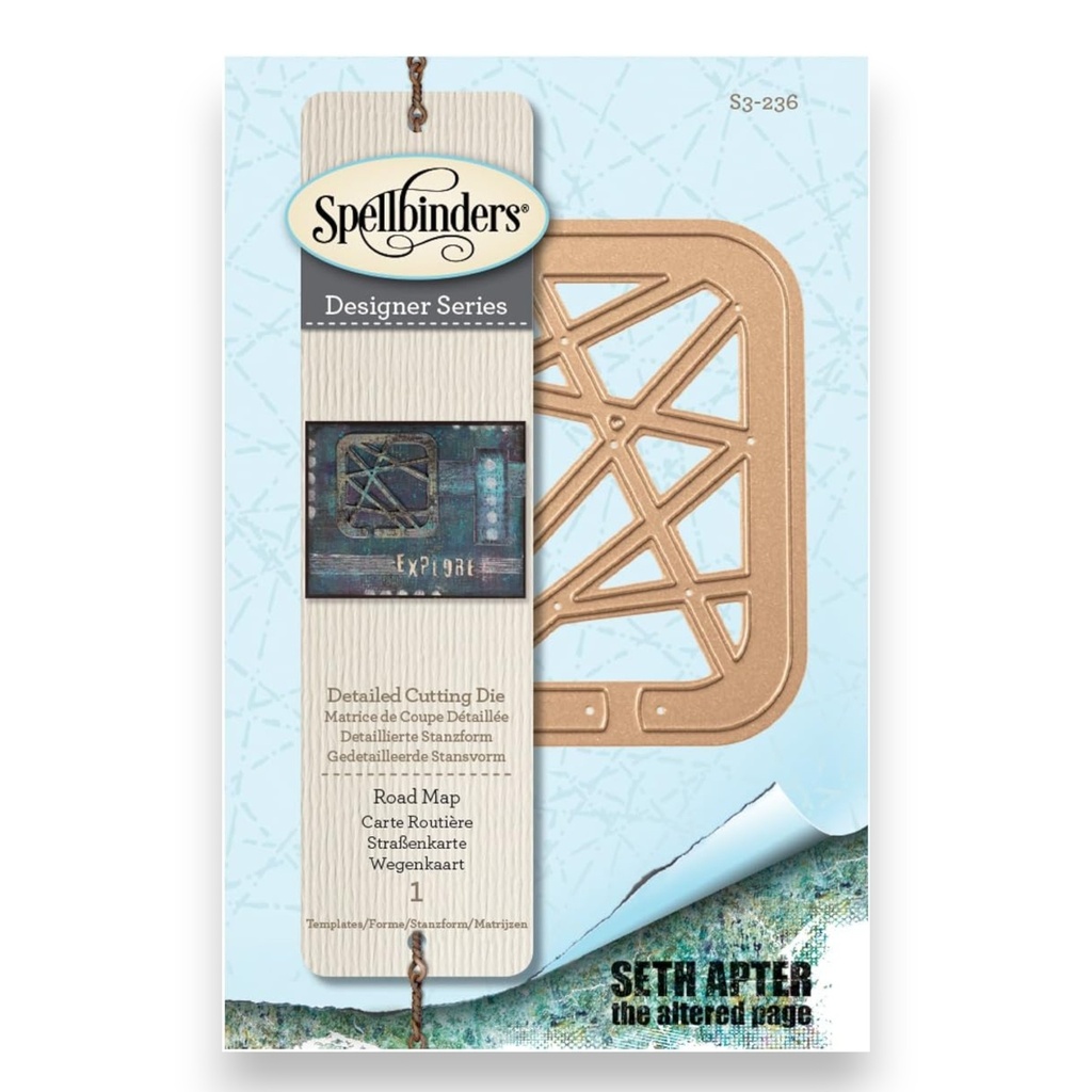 Spellbinders Seth Apter - Road Map Die