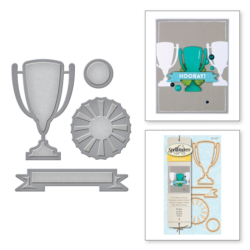 Spellbinders Die D-Lites Trophy Etched Dies
