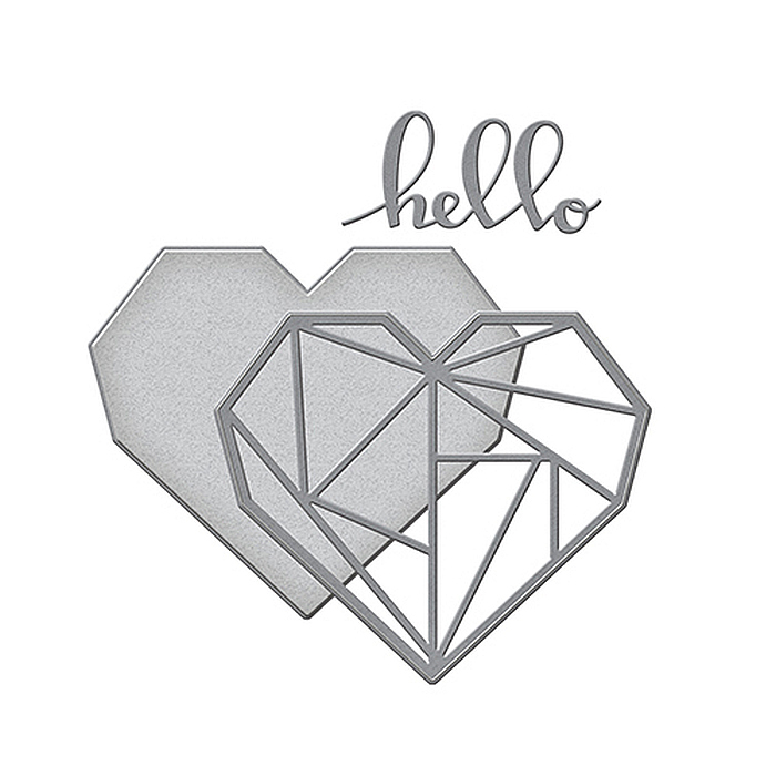 Spellbinders - Hello Geo Heart