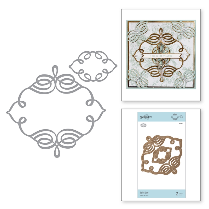 Spellbinders - Trefoil Crest Etched Dies