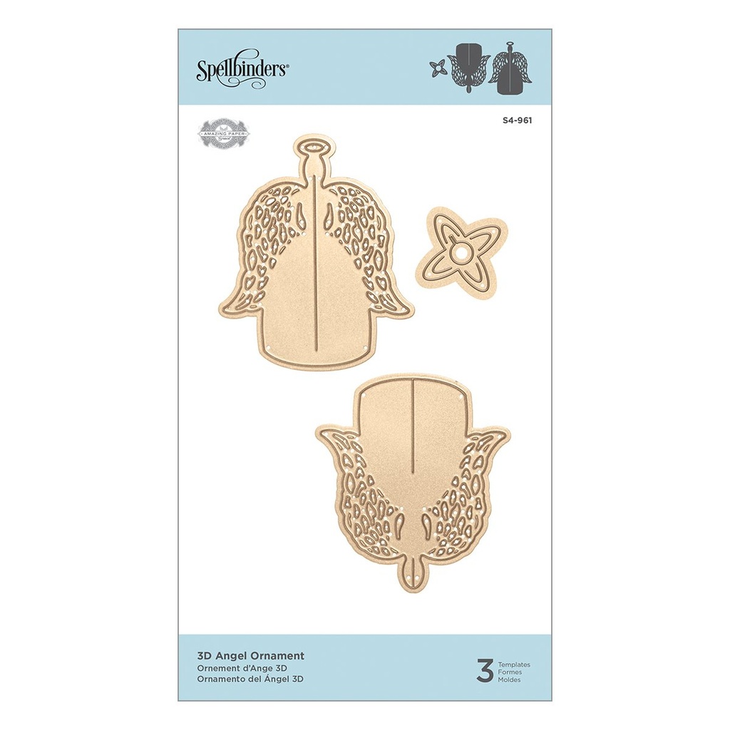 Spellbinders 3D Angel Ornament Etched Dies