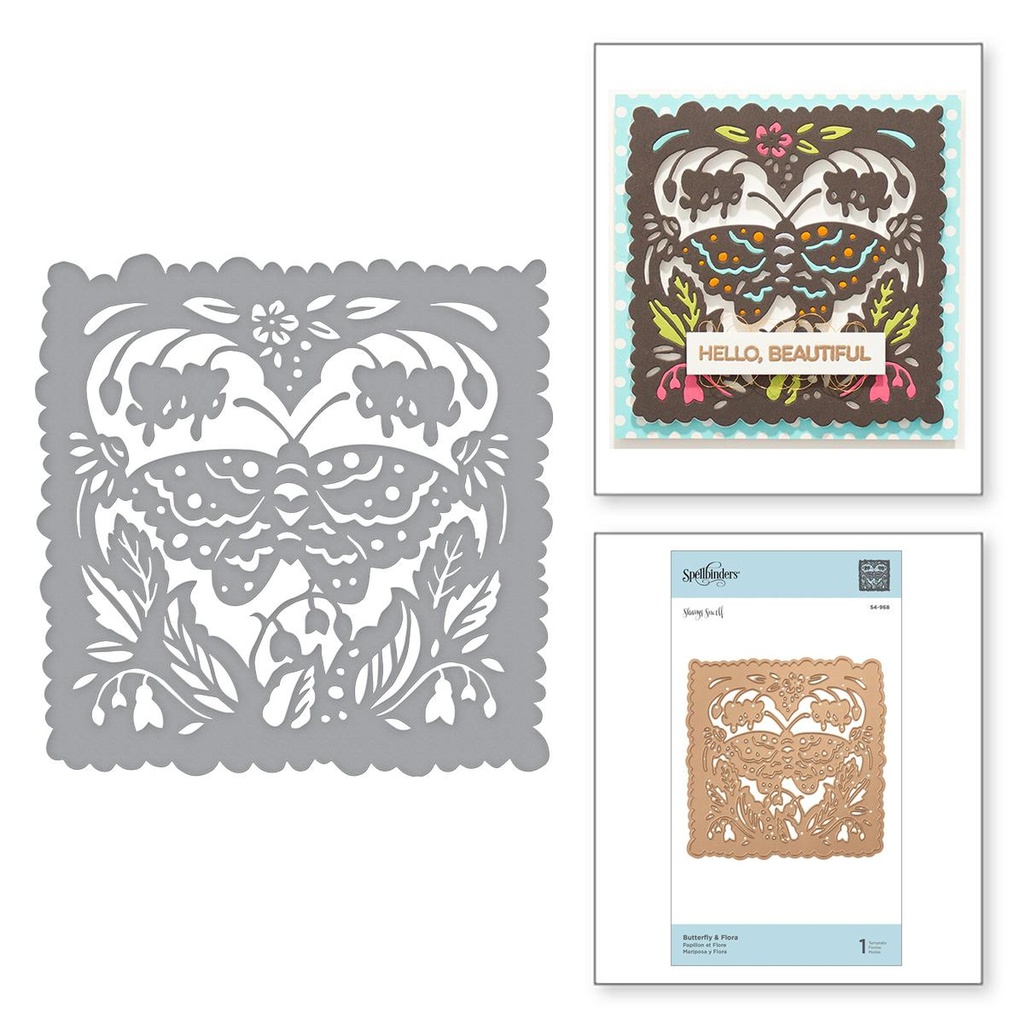 Spellbinders - Shapeabilities Butterfly & Flora