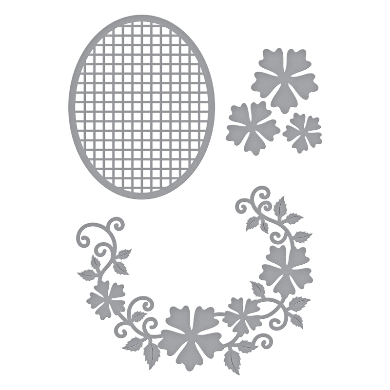 Spellbinders Shapeabilities - Floral Oval