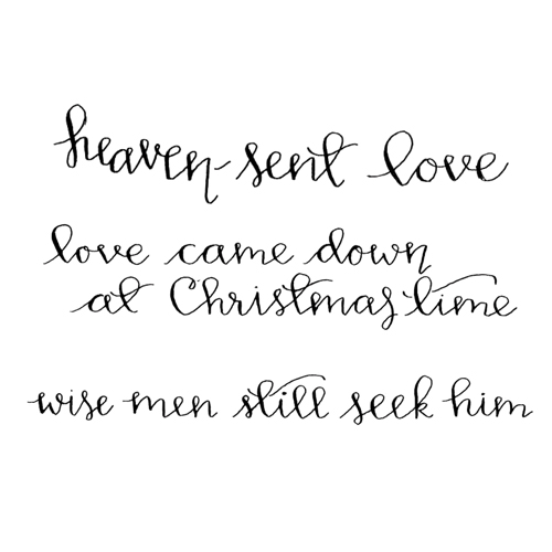 Spellbinders Sentiments IV stamp set