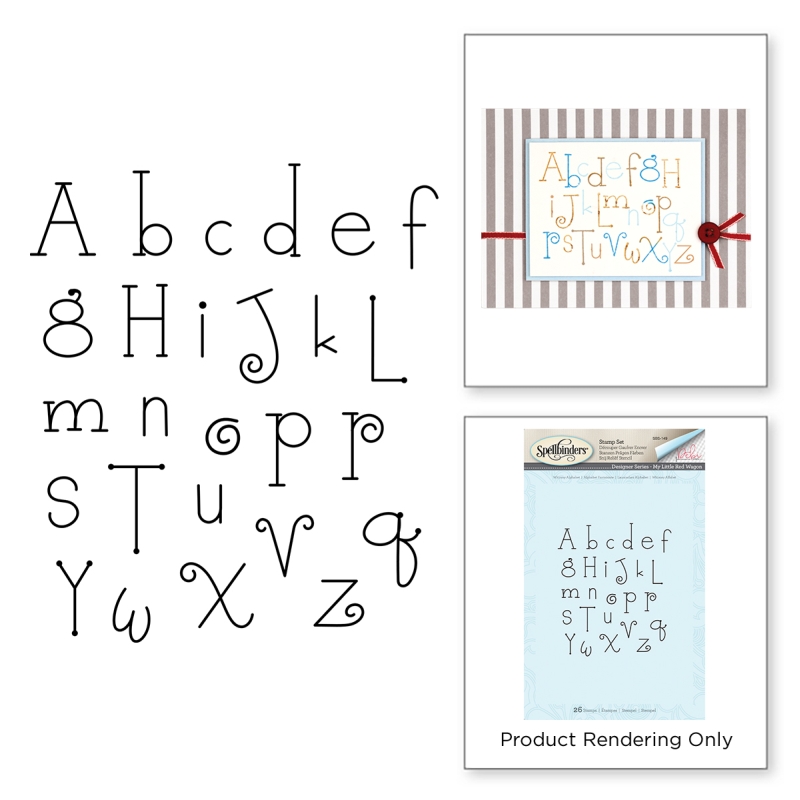 Spellbinders Whimsy Alphabet stamp set