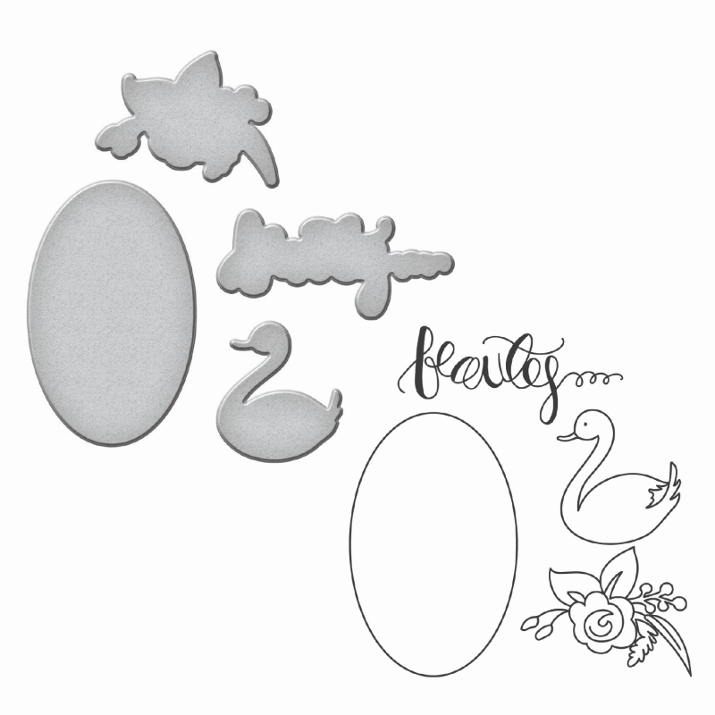 Spellbinders Stamp & Die Set - Beauty & Elegance