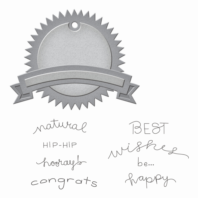 Spellbinders Stamp & Die Set - Happy Times