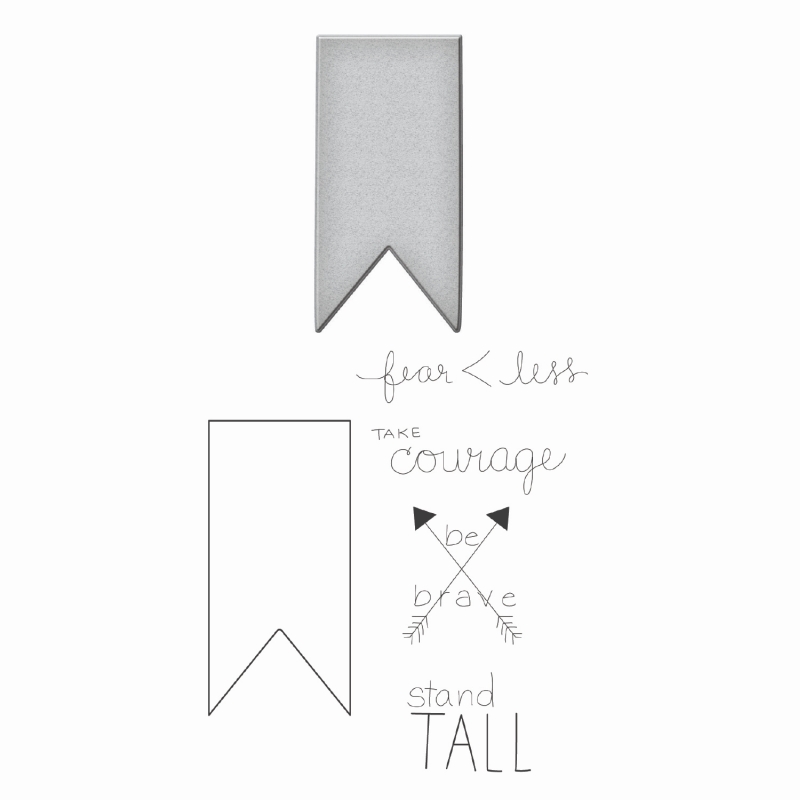 Spellbinders Stamp & Die Set - Fearless