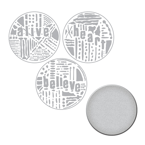 Spellbinders Stamp & Die Set - Word Circles 2