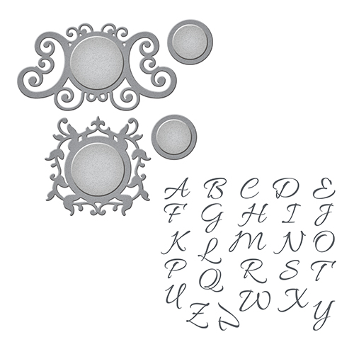 Spellbinders Stamp & Die Set - Royale Monogram Set