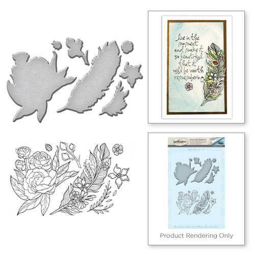 Spellbinders Stamp & Die Set - Feather
