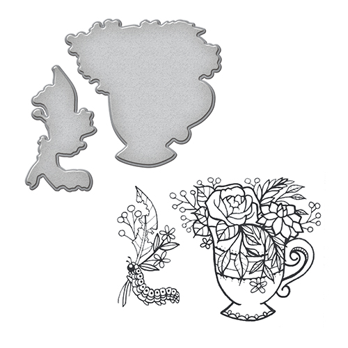 Spellbinders Stamp & Die Set - Teacup