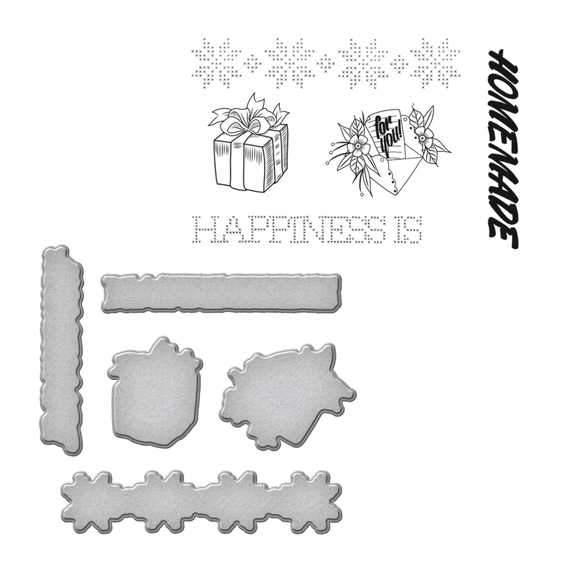 Spellbinders Stamp & Die Set - Happiness