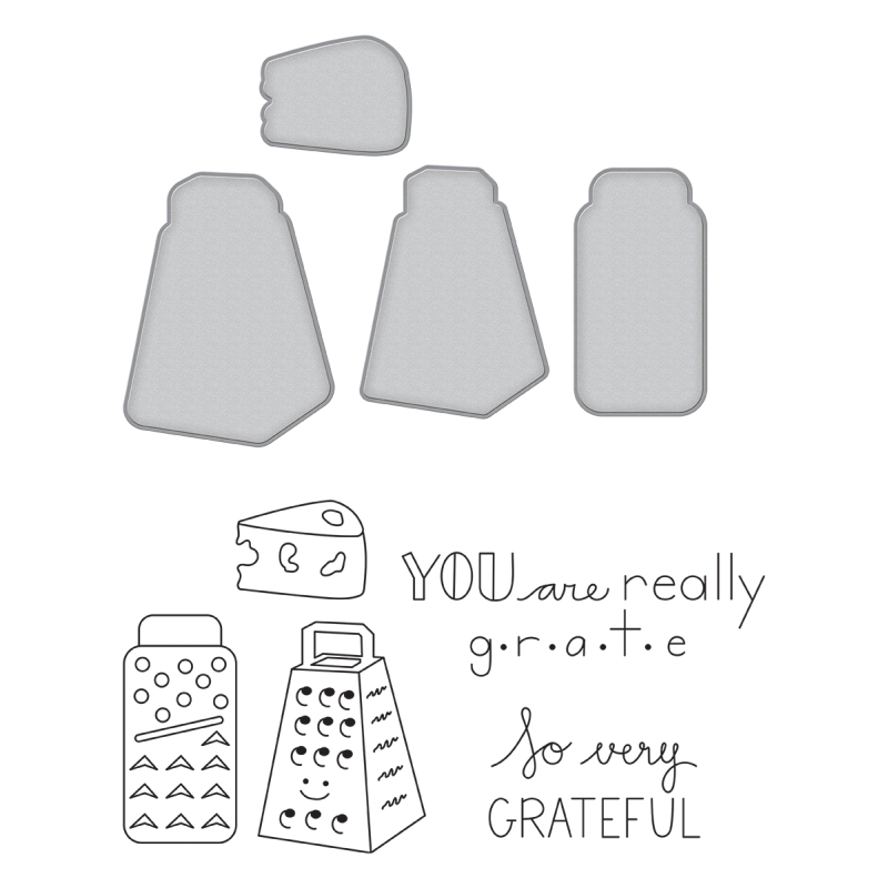 Spellbinders Stamp & Die Set - Grateful