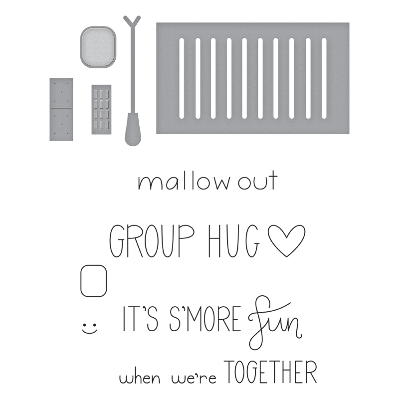 Spellbinders Stamp & Die Set - Fire Up the Grill