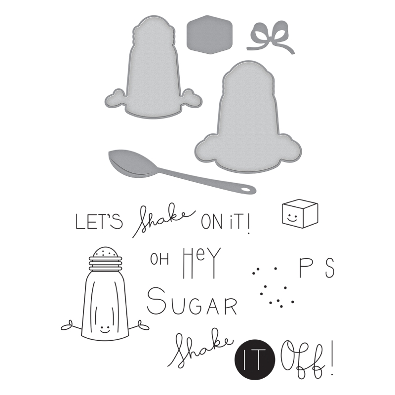 Spellbinders Stamp & Die Set - Shake It Up