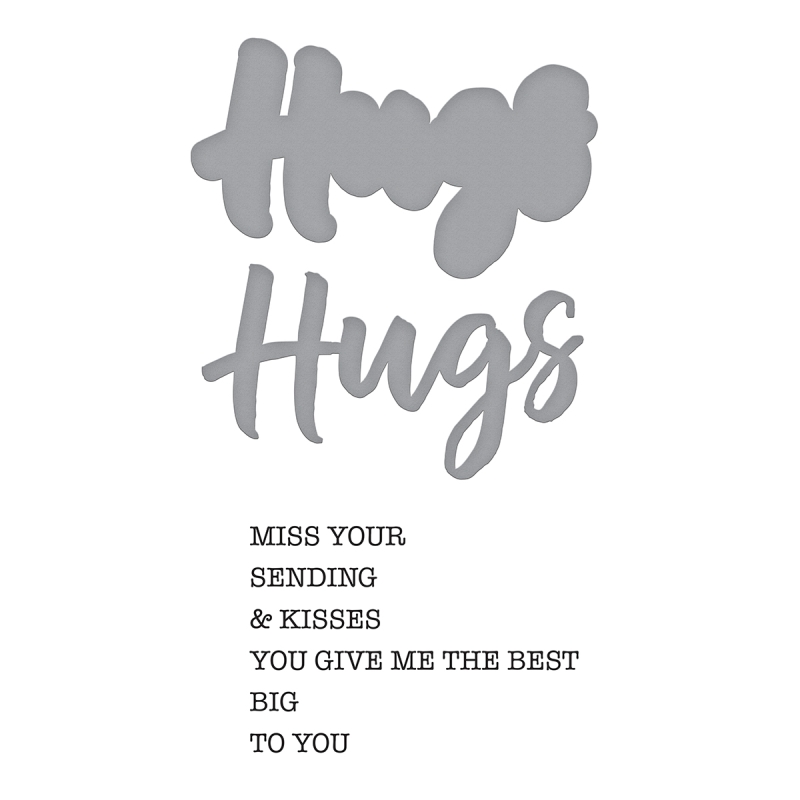 Spellbinders Stamp & Die Set - Hugs Expressions 