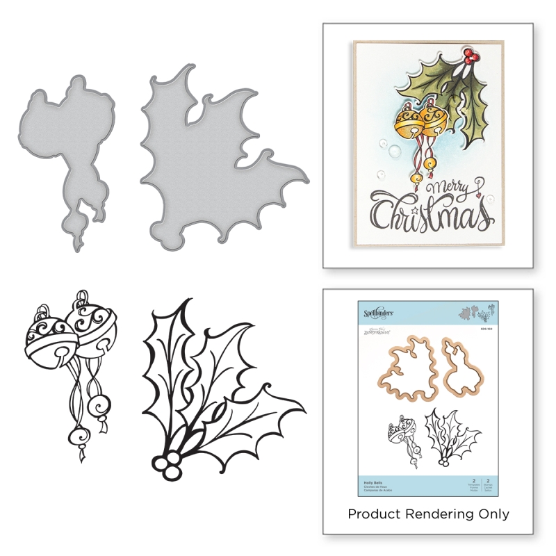 Spellbinders Stamp & Die Set - Holly Bells