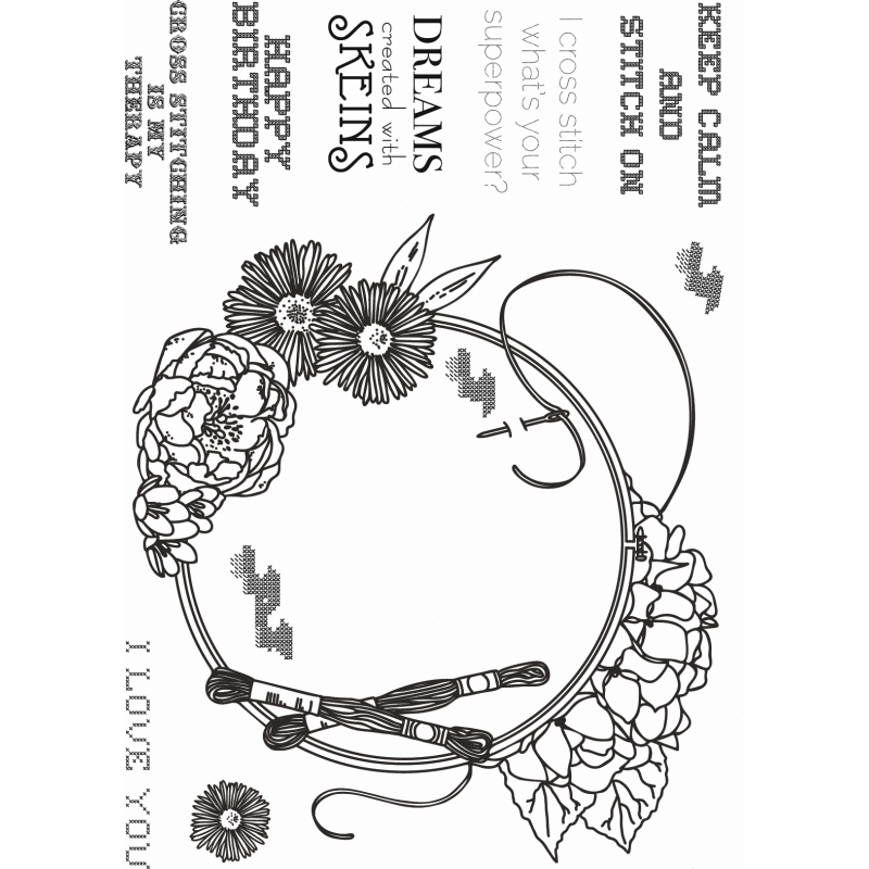 Sharon Callis Cross Stitchers Delight Stamp Set