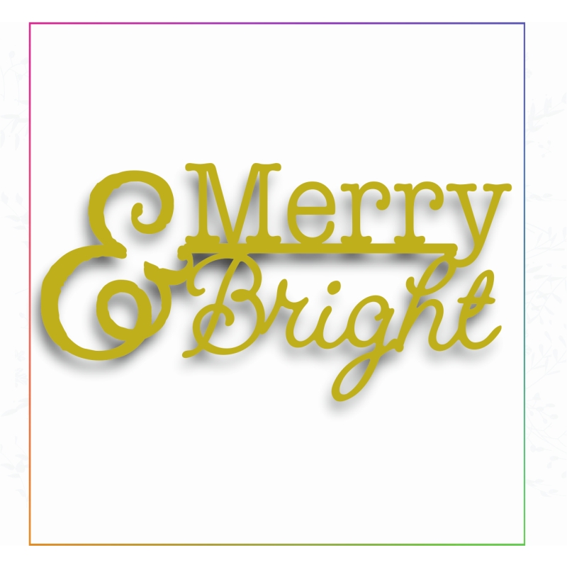 Sharon Callis Merry & Bright Sentiment Die