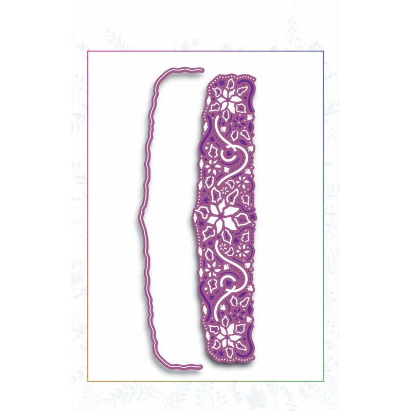 Sharon Callis Border & Edge Dies - Poinsettia