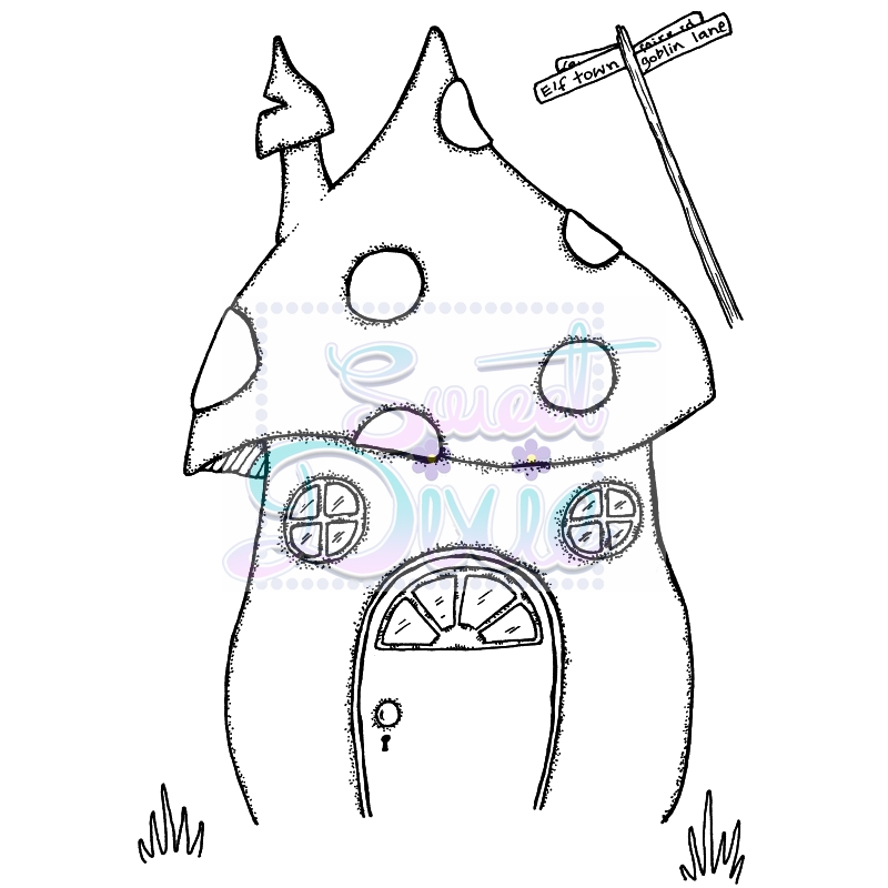 Sweet Dixie Fairy Toadstool Home by Lindsay Mason