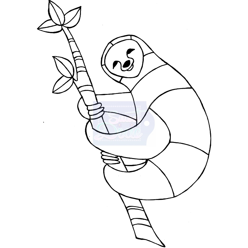 Sweet Dixie Zendoodle Sloth by Lindsay Mason