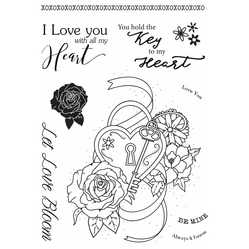 Sweet Dixie Heart Lock Tattoo Romance Collection