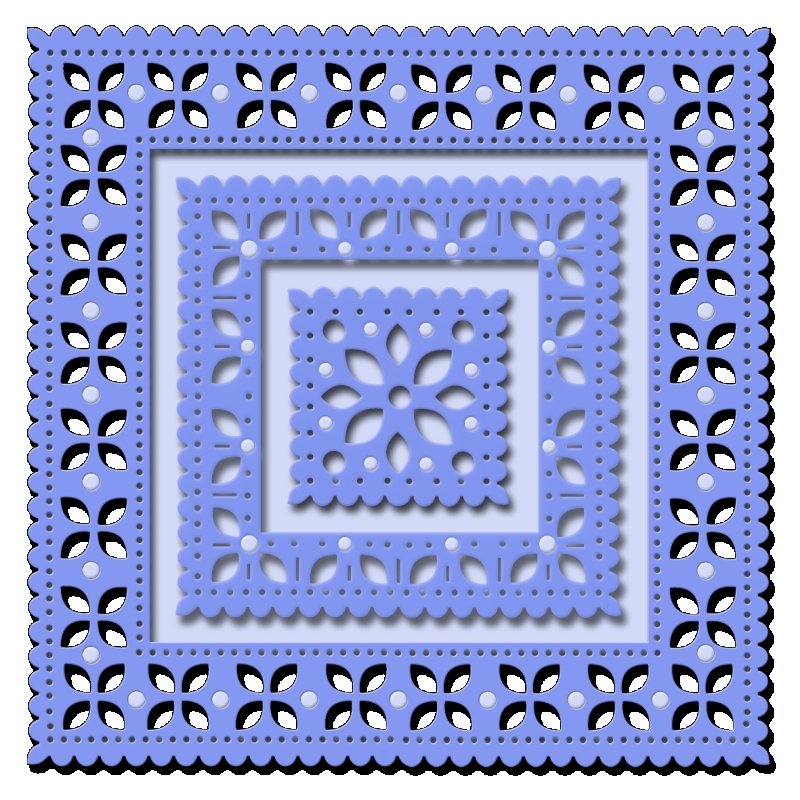 Sweet Dixie  Embroidery Style Frame die set