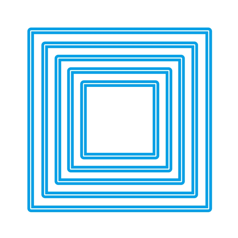 Sweet Dixie Square Nesting die set