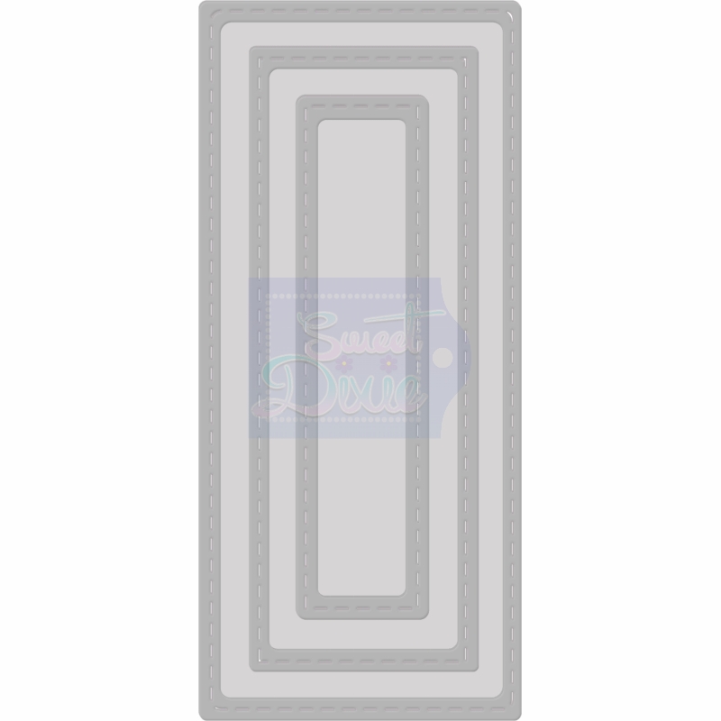 Sweet Dixie Small Stitched Plaques nesting die set