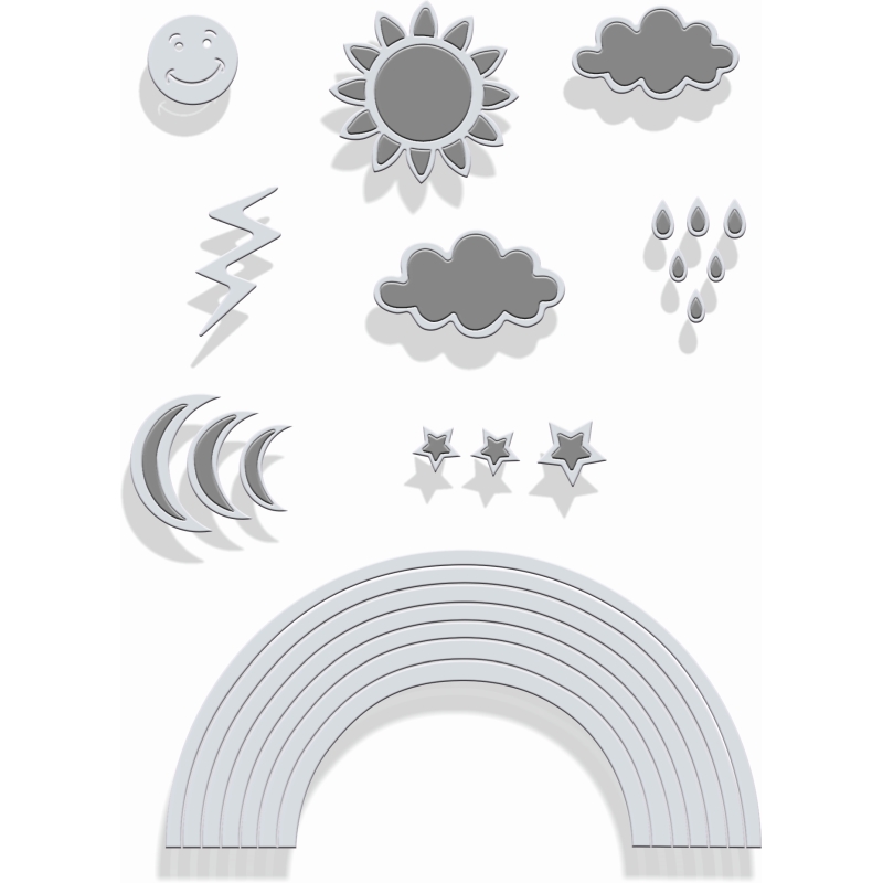 Sweet Dixie Rainbow die set