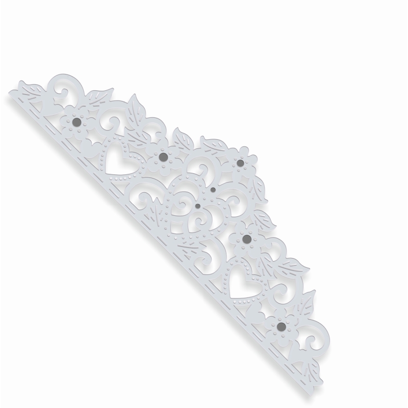 Sweet Dixie Hearts & Flowers Edger die set