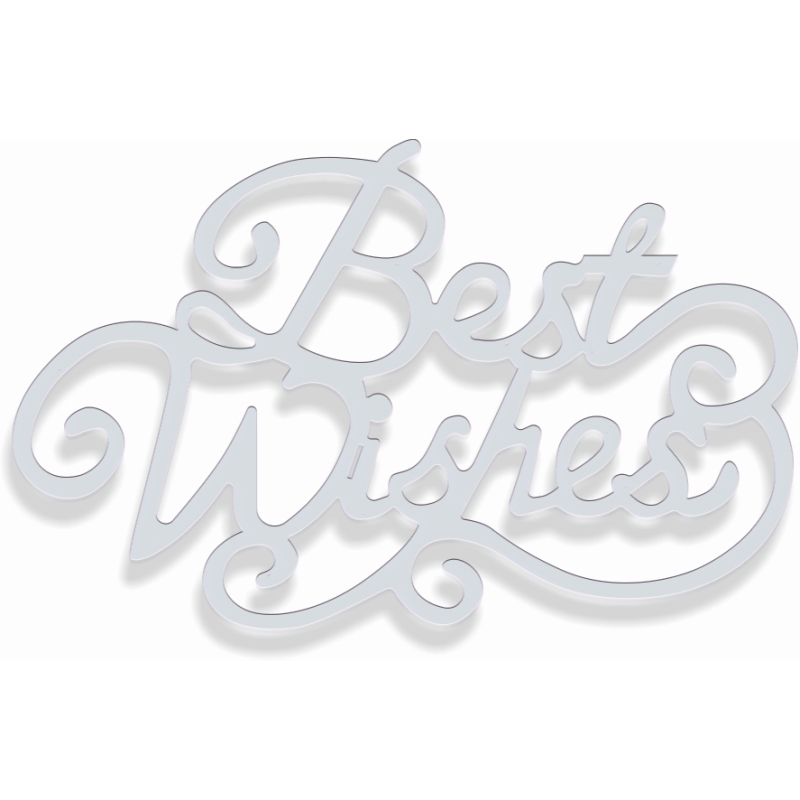 Sweet Dixie Best Wishes Sentiment die set