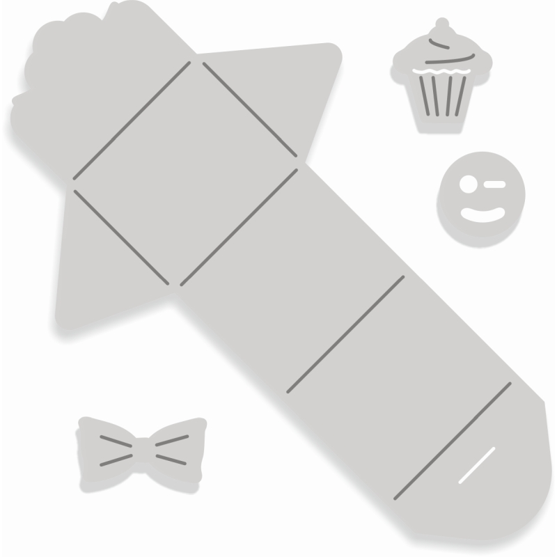 Sweet Dixie Party Time Mini Notes die set