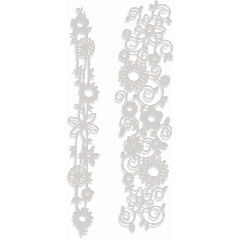 Sweet Dixie Bouquet & Vine Border Strip die set