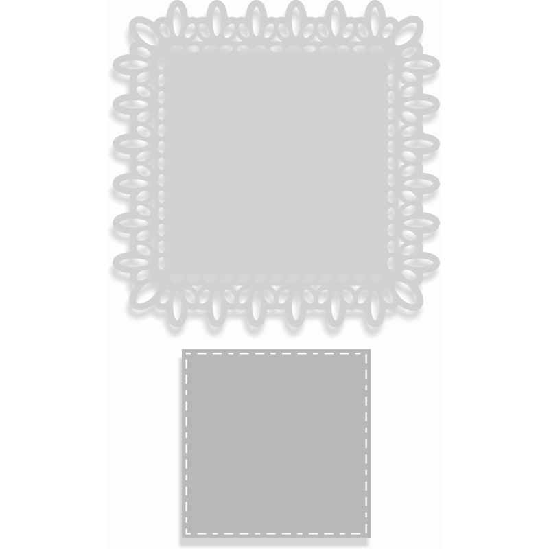 Sweet Dixie Lace Square Nesting die set