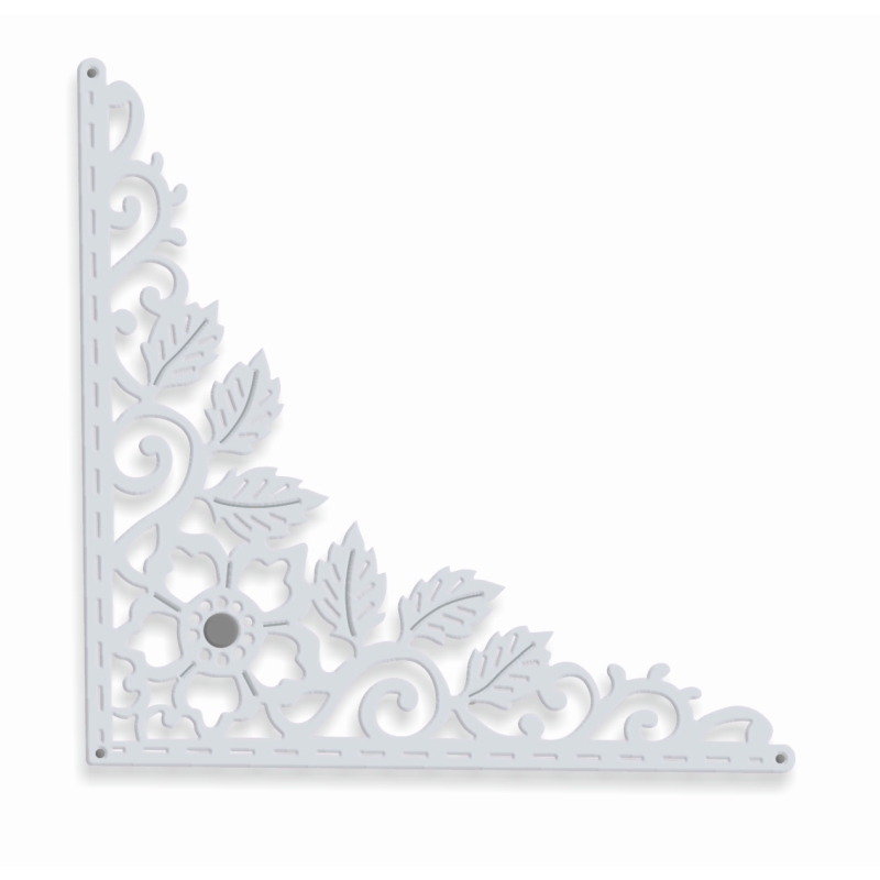 Sweet Dixie Christmas Rose Corner die set