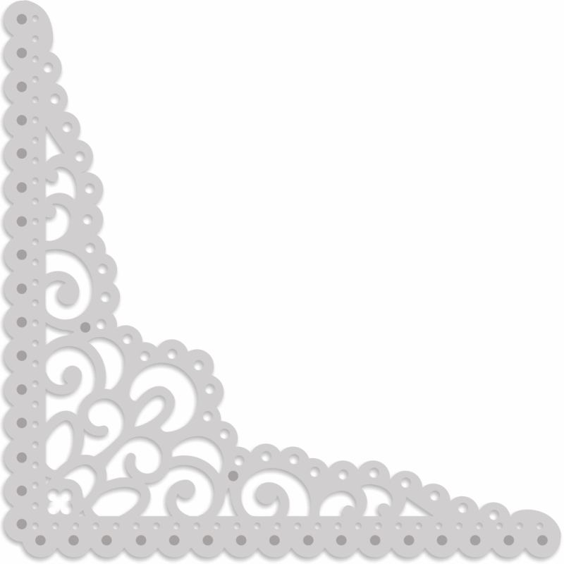 Sweet Dixie Lace Corner die set