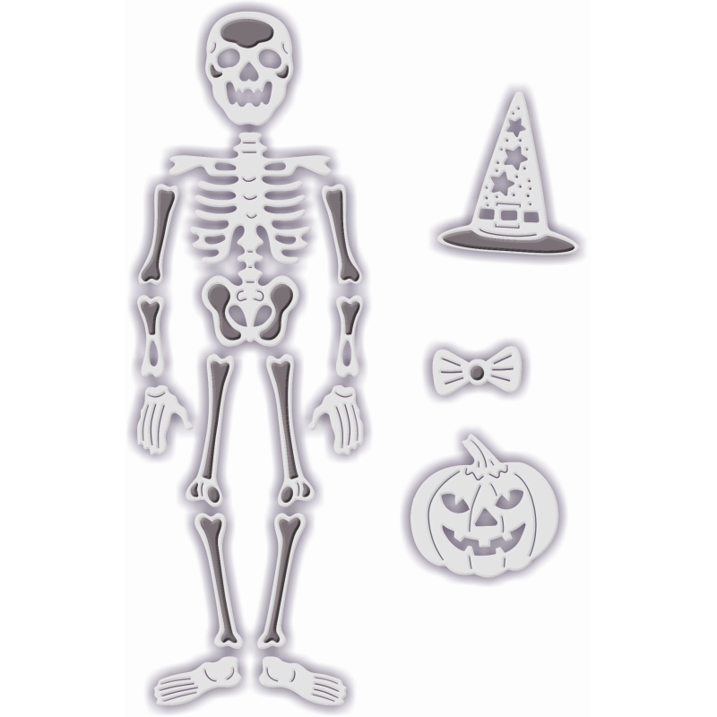 Sweet Dixie Poseable Skeleton die set