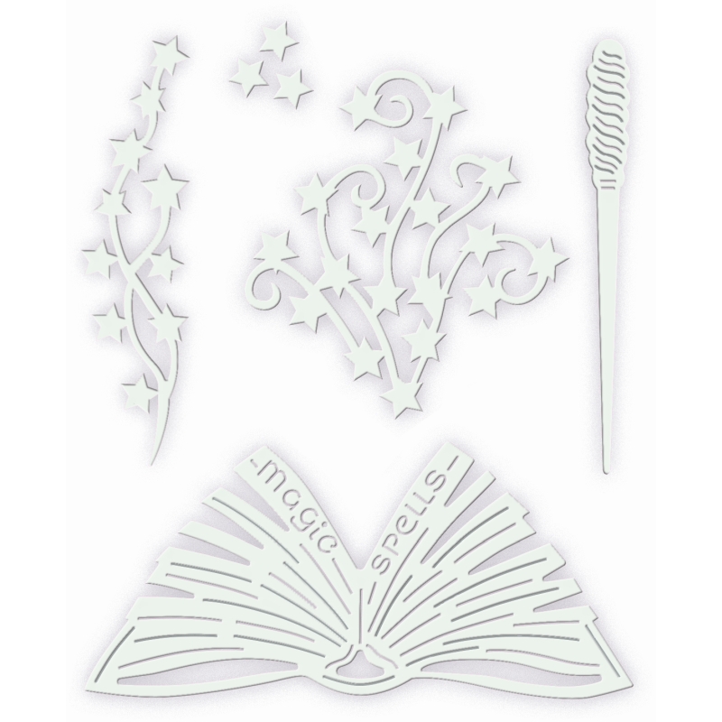 Sweet Dixie Spell Book & Wand die set