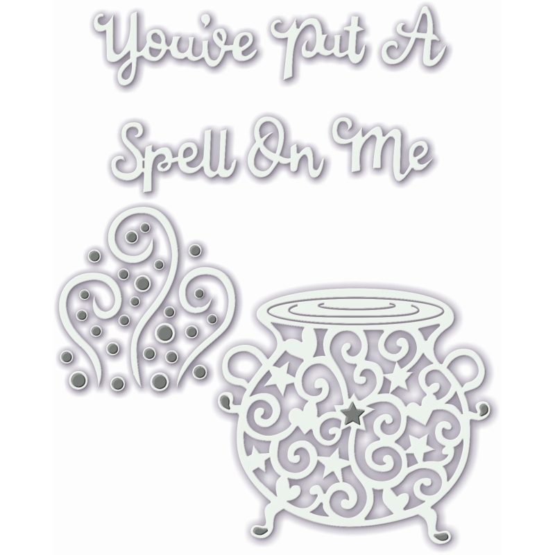 Sweet Dixie Witch's Cauldron You've Put A Spell On Me die set