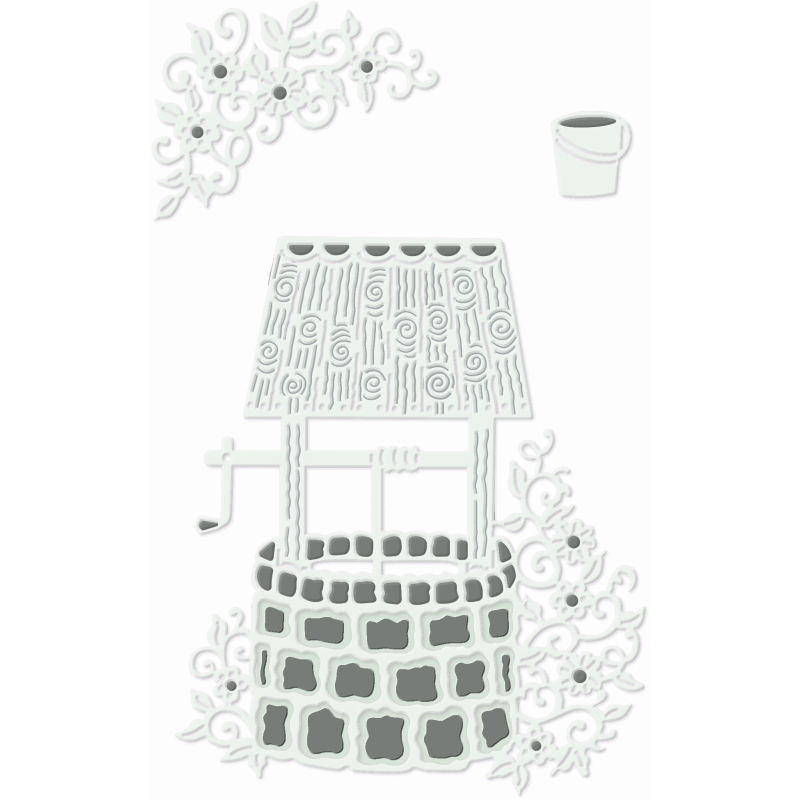 Sweet Dixie Enchanted Wishing Well die set