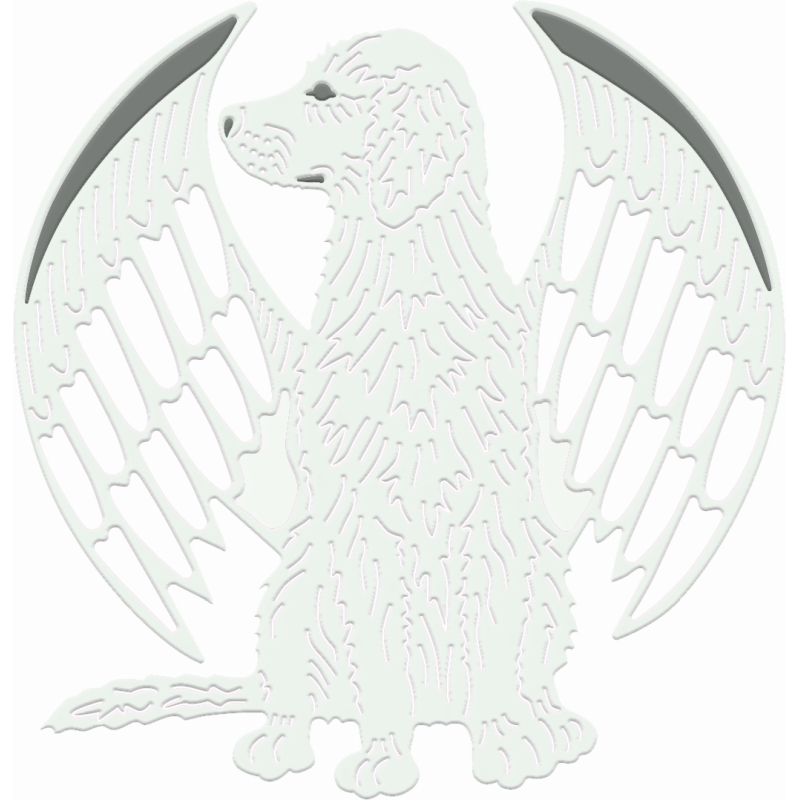 Sweet Dixie Winged "Angel" Dog die set