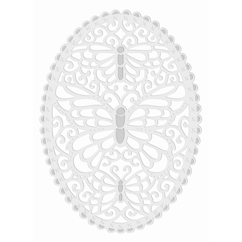 Sweet Dixie Butterfly Oval die set