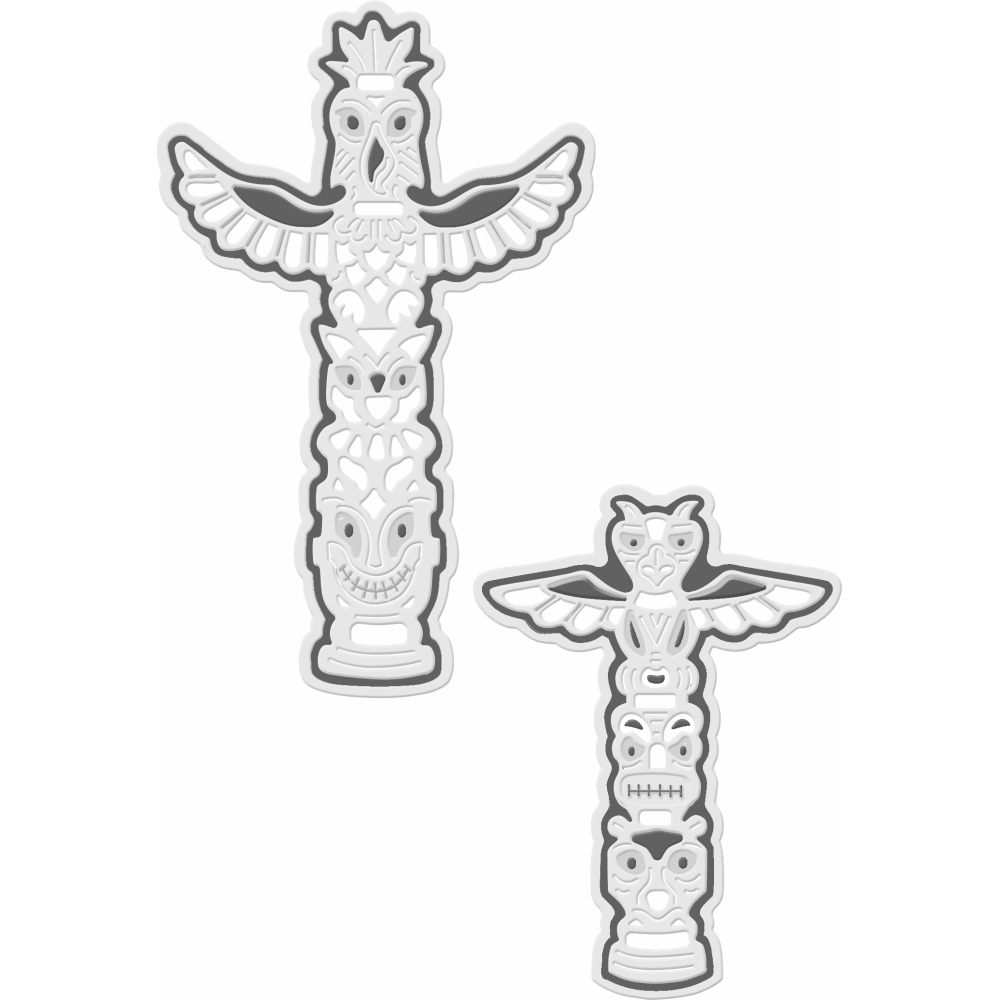 Sweet Dixie Totem Poles die set