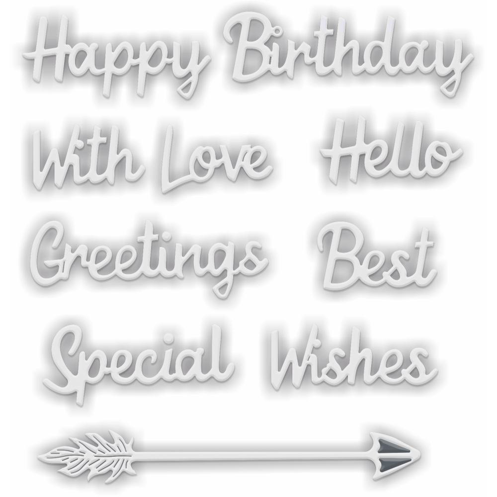 Sweet Dixie Sentiments die set