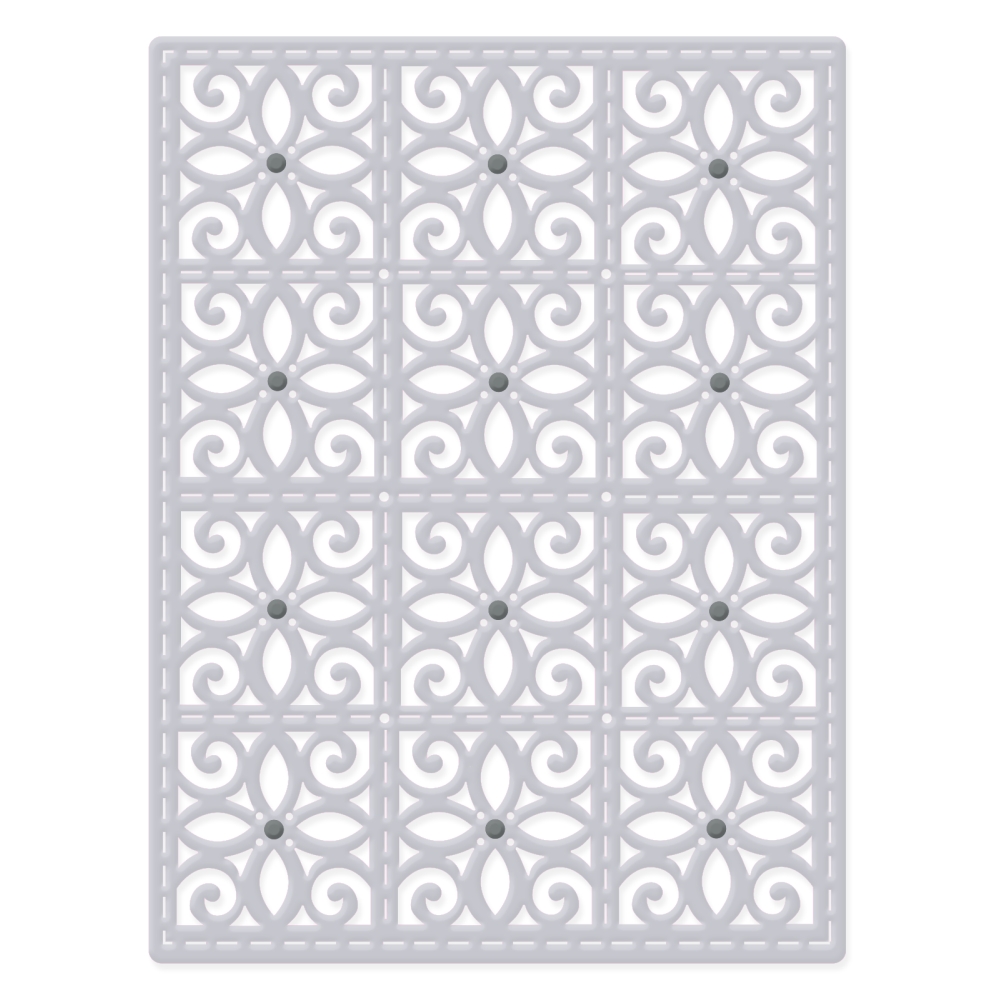 Sweet Dixie Rectangular Tiled Background die set